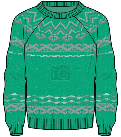 Illustration for SWEATER WINTER WEAR VECTOR - Royalty Free Image