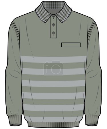 Illustration for BOYS AND MEN SWEATER  WINTER WEAR VECTOR - Royalty Free Image