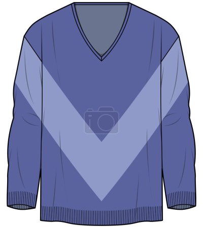 Illustration for CARDIGAN SWEATER  FOR MEN AND BOYS VECTOR - Royalty Free Image