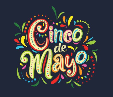 Téléchargez les illustrations : Cinco de Mayo, fiesta, graphisme vectoriel - en licence libre de droit