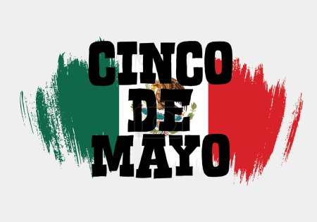 Ilustración de Cinco de Mayo, fiesta, diseño gráfico vectorial - Imagen libre de derechos