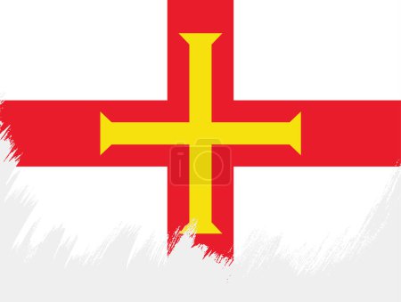 Flagge von Guernsey, Vektorgrafik-Design