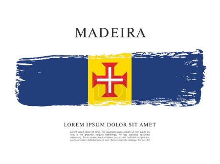 Bandera de Madeira, diseño gráfico vectorial