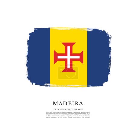 Flagge von Madeira, Vektorgrafik-Design