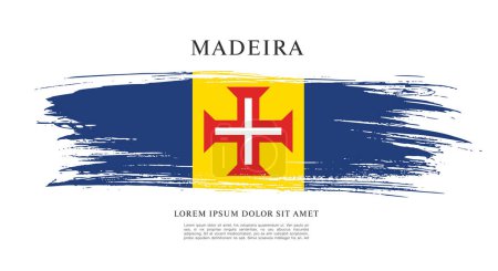 Flag of Madeira, vector graphic design