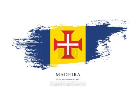 Flag of Madeira, vector graphic design