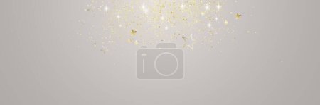 Foto de Brillo de oro y estrellas de fondo - Celebración feliz año nuevo tema de diseño - Imagen libre de derechos