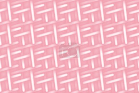 Ilustración de Patrón infinito de elemento luminoso entrelazado abstracto en rosa suave de moda. Efecto 3D de neón tejido. EPS. Vector para papel pintado o web, carteles, pancartas, folletos, vallas publicitarias y otros usos diferentes - Imagen libre de derechos