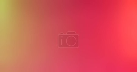 Photo for Gradient abstract background. Blur color glow. Bokeh radiance. Defocused neon coral red yellow pink light reflection smooth texture copy space poster. - Royalty Free Image