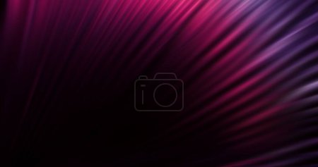 Photo for Color gradient rays. Music abstract background. Jazz night light. Defocused neon purple pink laser glow on dark black ribbed texture free space poster. - Royalty Free Image