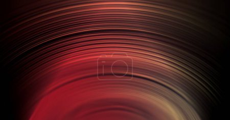 Photo for Color gradient light. Music abstract background. Jazz party illumination. Defocused neon pink red orange curve spectrum glow on dark black ribbed texture free space wallpaper. - Royalty Free Image