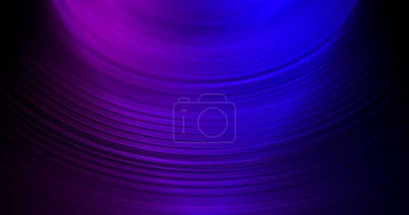 Photo for Color gradient light. Music abstract background. Jazz night. Defocused neon purple blue curve spectrum glow on dark black ribbed texture free space wallpaper. - Royalty Free Image