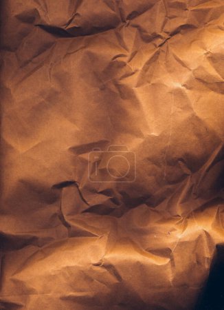Foto de Textura arrugada. Fondo de tejido abstracto. Efecto de papel usado oscuro - Imagen libre de derechos