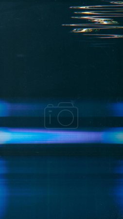 Photo for Distorted display. System breakdown. Multiple signal error lines. - Royalty Free Image
