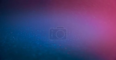 Foto de Neon light flare. Bokeh glow overlay. Fluorescent radiance. Defocused blue magenta pink color gradient sparkles on bright abstract copy space background. - Imagen libre de derechos