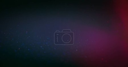 Photo for Defocused glow overlay. Light flare. Bokeh radiance. Blur neon blue pink color gradient glare glitter texture dark abstract copy space background. - Royalty Free Image