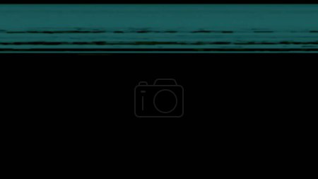 Photo for Digital glitch abstract background. Screen frequency. Blue color line static noise artifacts on dark black illustration with copy space. - Royalty Free Image
