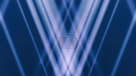 Photo for Blur lines abstract background. Futuristic design. Defocused blue color glowing diagonal crossed stripe texture modern geometric illustration. - Royalty Free Image