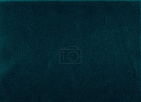 Photo for Embossed texture. Distressed overlay. Leather structure. Teal blue color grain particles on dark uneven grunge abstract illustration copy space background. - Royalty Free Image