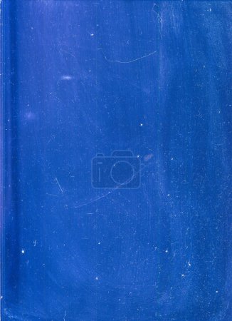 Photo for Distressed overlay. Dust scratches. Old film noise. Blue white dirt stains texture on worn surface illustration abstract background. - Royalty Free Image
