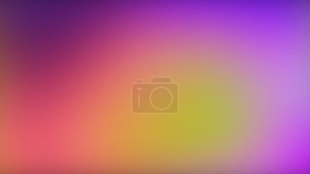 Photo for Color gradient. Blur glow. Fluorescent radiance. Defocused pink purple yellow soft neon light smooth texture abstract free space background. - Royalty Free Image