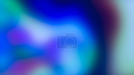 Téléchargez les photos : Flou couleur néon lueur fond abstrait. Spectre vibrant. Défocalisé bleu pourpre vert dégradé lumière fusée éclairante texture lisse avec espace de copie. - en image libre de droit