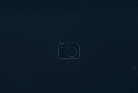 Photo for Old film overlay. Dust scratches texture. Faded worn surface. Grain particles stains noise on dark blue distressed illustration abstract background with free space. - Royalty Free Image