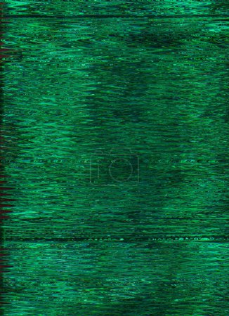 Foto de Color textura glitch. Fondo de distorsión. Error digital. Artefactos de vibración de ruido estático verde sobre fondo de pantalla de ilustración de arte abstracto negro oscuro con espacio de copia. - Imagen libre de derechos