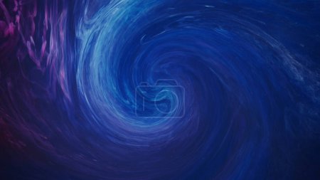 Foto de Vapor remolino de fondo. Onda hipnótica. Blue purple water ink mix energy flow abstract spiral creative dynamic color fusion visual effect trendy art. - Imagen libre de derechos
