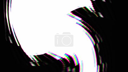Glitched background. Digital defect. Colorful pixels effect on distorted black white tv screen futuristic technology graphic abstract art copy space.