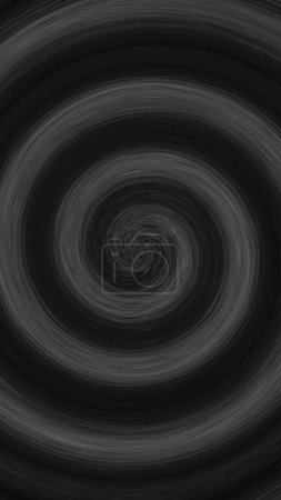 Foto de Fondo abstracto. Patrón vórtice. Hipnosis psicodélica. Monocromo negro gris retro tv ruido grano espiral flujo misterio embudo ilusión óptica en cautivante arte abstracto. - Imagen libre de derechos