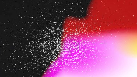 Photo for Abstract background. Distortion defect. Television error. Vibrant red pink wave with grain rewind noise effect on black retro analog tv screen art. - Royalty Free Image