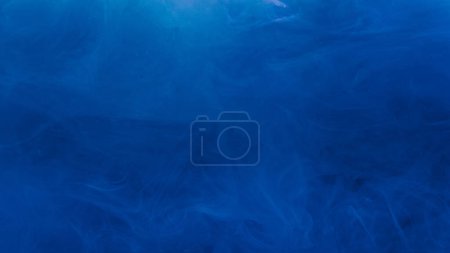 Photo for Color vapor abstract background. Mist texture. Smoke cloud. Blue paint in water floating decorative art pattern with free space. - Royalty Free Image