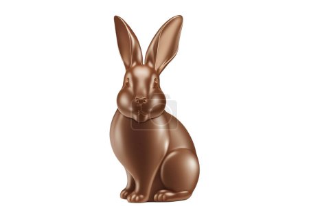 Chocolate bunny for Easter celebration. Christian holiday