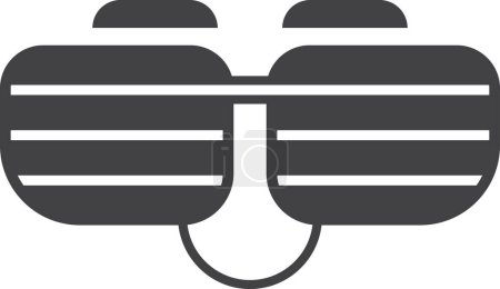 Illustration for Funny glasses illustration in minimal style isolated on background - Royalty Free Image