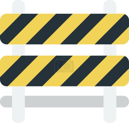 Illustration for Under construction sign illustration in minimal style isolated on background - Royalty Free Image