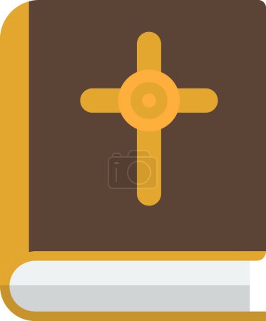 Illustration for Bible illustration in minimal style isolated on background - Royalty Free Image
