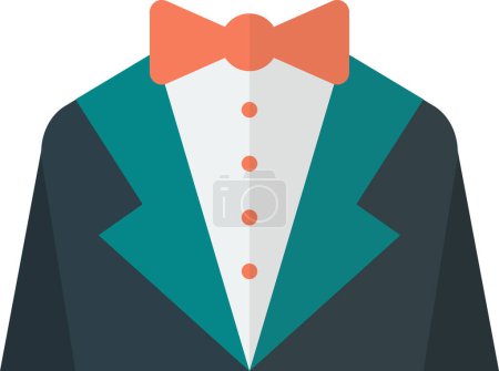 Ilustración de Men suit illustration in minimal style isolated on background - Imagen libre de derechos