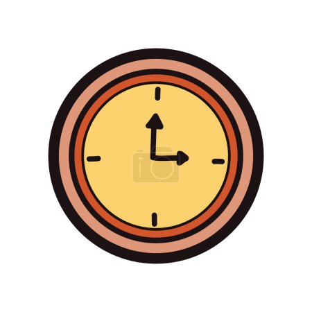 Illustration for Hand Drawn stopwatch in doodle style isolated on background - Royalty Free Image
