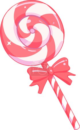 Illustration for Hand Drawn christmas candy in flat style isolated on background - Royalty Free Image