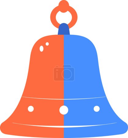 Illustration for Bell or Notification in UX UI flat style isolated on background - Royalty Free Image