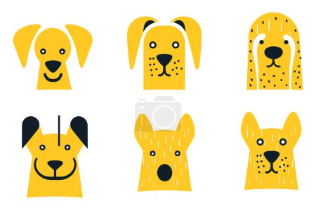 Illustration for Dog in doodle cartoon style isolated on background - Royalty Free Image
