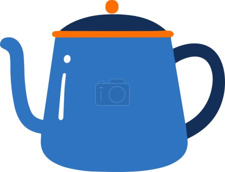 Illustration for Isolate coffee jar flat style on background - Royalty Free Image