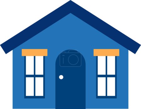 Illustration for House flat style isolate on background - Royalty Free Image