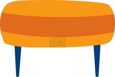 Illustration for Chair flat style isolated on background - Royalty Free Image