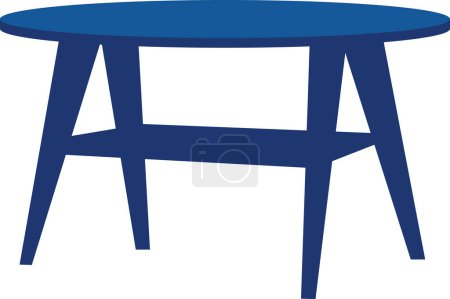 Illustration for Coffee table flat style isolated on background - Royalty Free Image