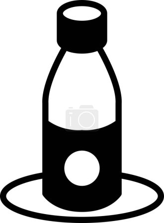 Illustration for Wasabi bottle in Asian food concept - Royalty Free Image