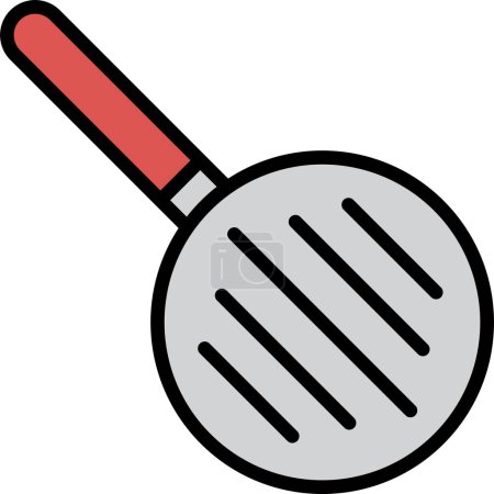 A spatula icon illustration in line style