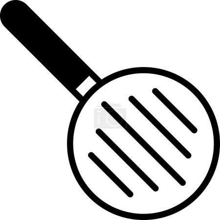 A spatula icon illustration in line style