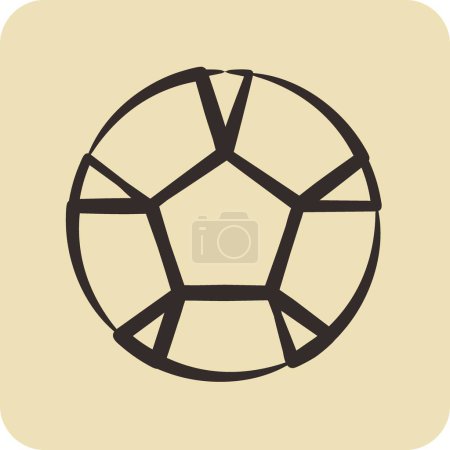 Ilustración de Icon Sport. adecuado para el símbolo de educación. estilo dibujado a mano. diseño simple editable. plantilla de diseño - Imagen libre de derechos